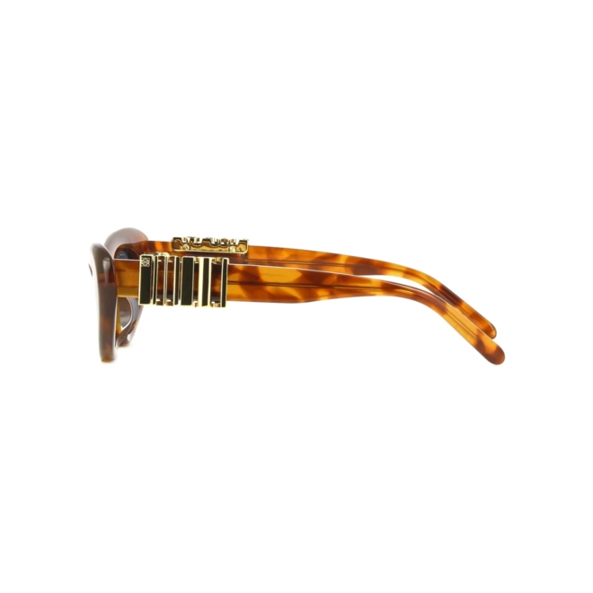 Óculos de Sol Loewe LW40156U_5253V Acetato Marrom Mesclado com lentes na cor Azul 4