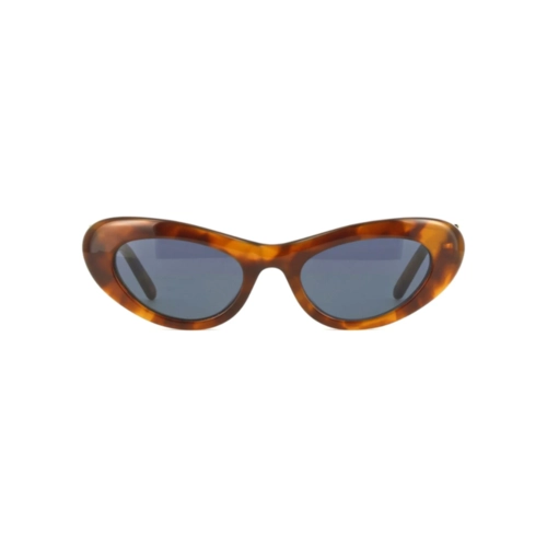 Óculos de Sol Loewe LW40156U_5253V Acetato Marrom Mesclado com lentes na cor Azul