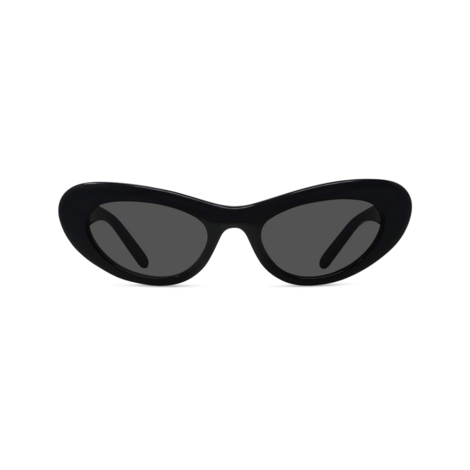 Óculos de Sol Loewe LW40156U_5201A Acetato Preto com lentes na cor Cinza 2