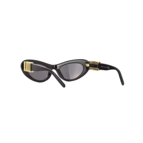 Óculos de Sol Loewe LW40156U_5201A Acetato Preto com lentes na cor Cinza