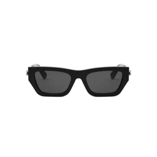 Óculos de Sol Bvlgari BV40047I_5401A Acetato Preto com lentes na cor Cinza