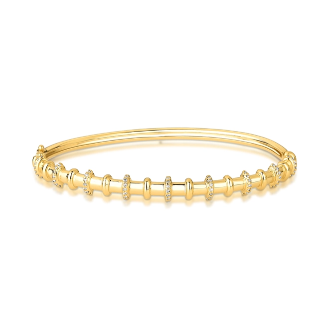 Pulseira bracelete fio ouro 18k com 28pts de Diamantes 1