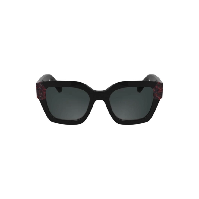 Óculos de Sol Longchamp LO771S 013 50 Acetato Preto com lentes na cor Cinza 2