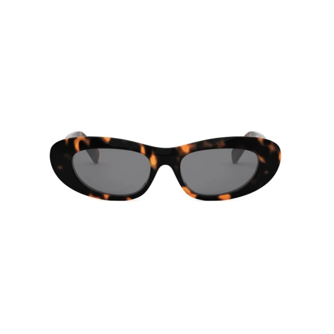 Óculos de Sol Celine CL40310U_5452A Acetato Marrom Mesclado com lentes na cor Fumê 2