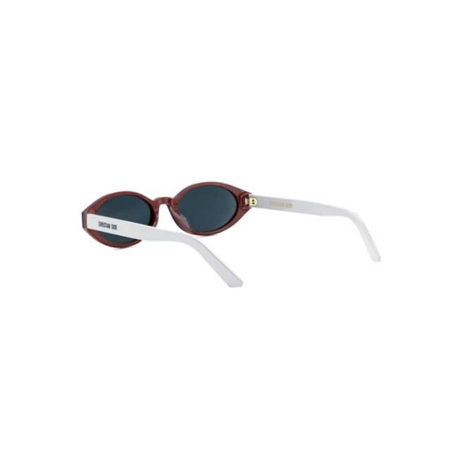 Óculos de Sol Christian Dior DiorPacific R1I CD40204I_5224V Acetato Branco e Vermelho com lentes na cor Azul 5