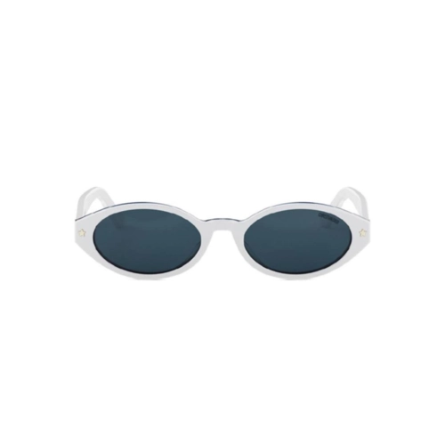Óculos de Sol Christian Dior DiorPacific R1I CD40204I_5224V Acetato Branco e Vermelho com lentes na cor Azul