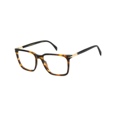 Óculos de Grau David Beckham DB 1134 EX4 5538 R Acetato Marrom Mesclado