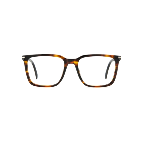 Óculos de Grau David Beckham DB 1134 EX4 5538 R Acetato Marrom Mesclado