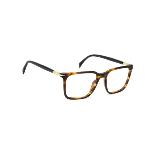 Óculos de Grau David Beckham DB 1134 EX4 5538 R Acetato Marrom Mesclado