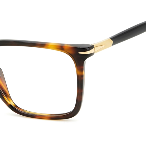 Óculos de Grau David Beckham DB 1134 EX4 5538 R Acetato Marrom Mesclado