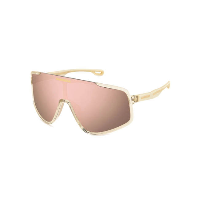 Óculos de Sol CARRERA 4017/S 2T3 990J S Poliamida Bege com lentes na cor Rosa Espelhado 1