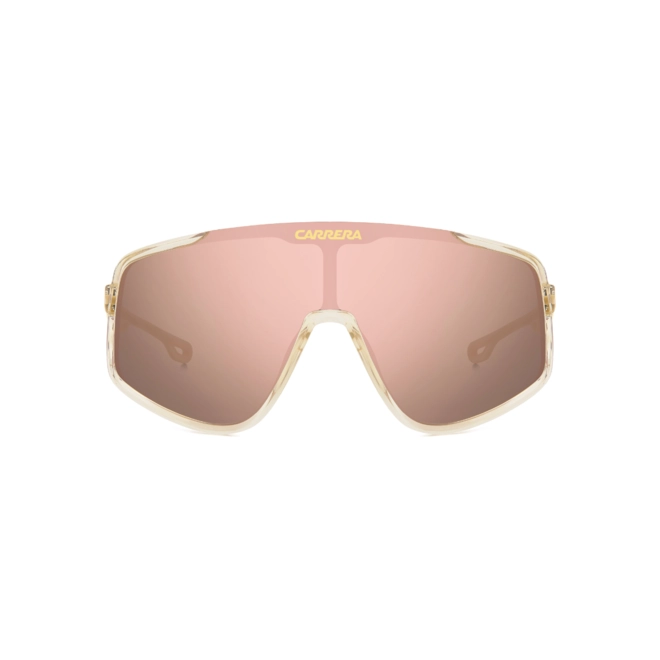 Óculos de Sol CARRERA 4017/S 2T3 990J S Poliamida Bege com lentes na cor Rosa Espelhado 2