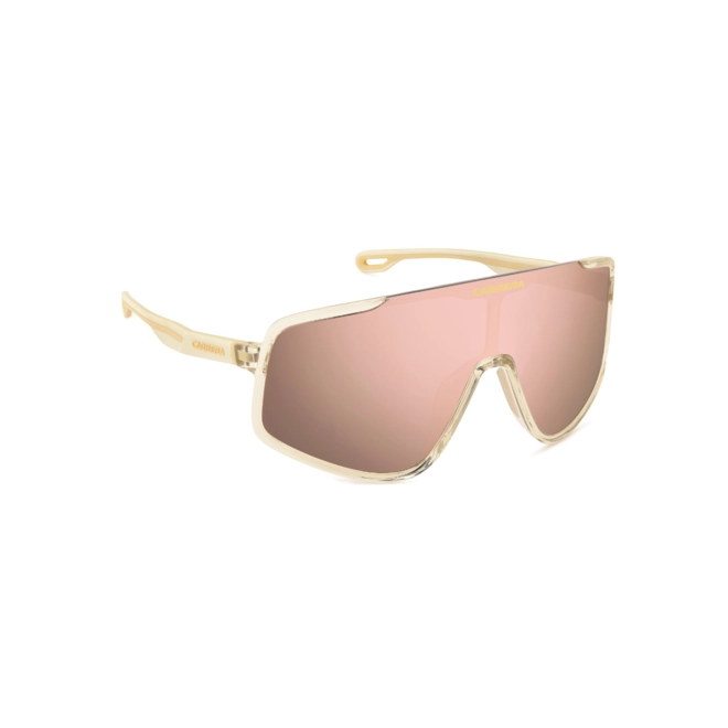 Óculos de Sol CARRERA 4017/S 2T3 990J S Poliamida Bege com lentes na cor Rosa Espelhado 3