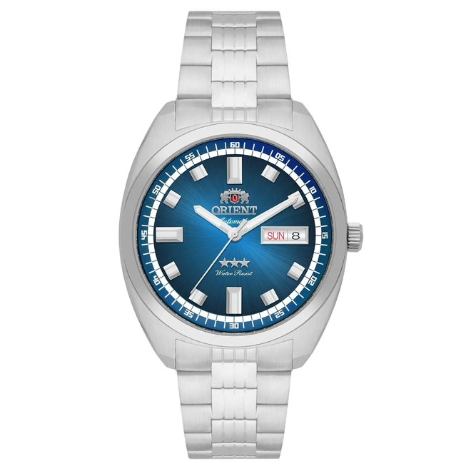 Relógio Orient Automático Heritage 3 Estrelas - YN6SS004 D1SX Azul 1