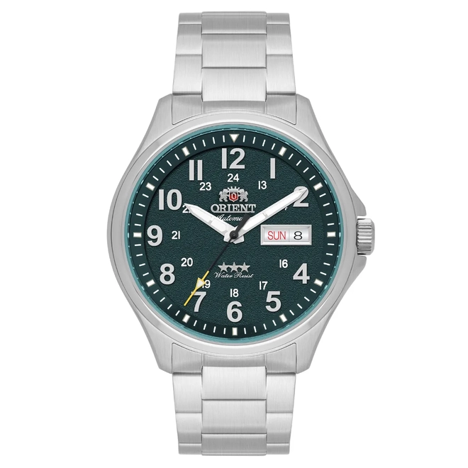 Relógio Orient Sport Land 3 Estrelas Automático - YN6SS007 E2SX Verde 1