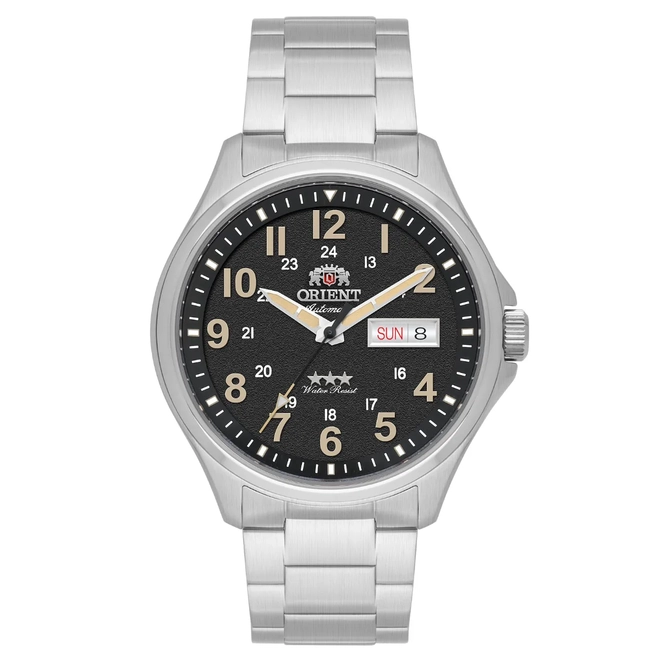 Relógio Orient Sport Land 3 Estrelas Automático - YN6SS007 P2SX Preto 1
