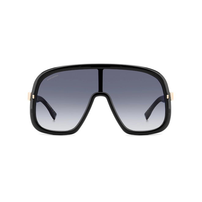 Óculos de Sol Dsquared2 D2 0119/S 807 9908 Acetato Preto com lentes na cor Azul Degradê 2