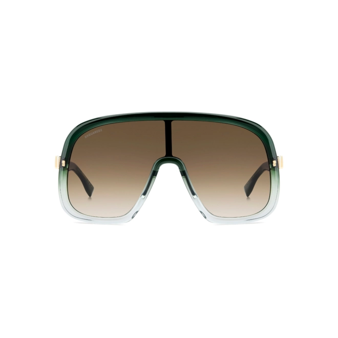 Óculos de Sol Dsquared2 D2 0119/S 1ED 99HA Acetato Verde com lentes na cor Marrom Degradê 2