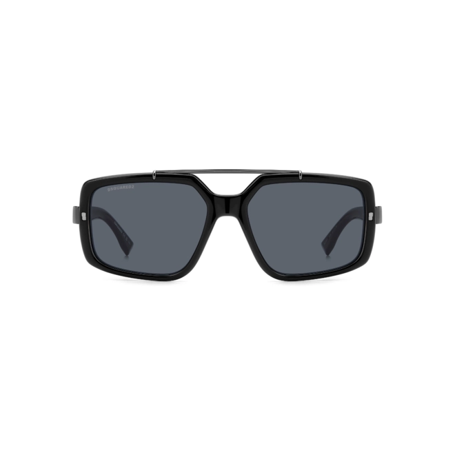 Óculos de Sol Dsquared2 D2 0120/S 807 57IR Acetato Preto com lentes na cor Cinza 2