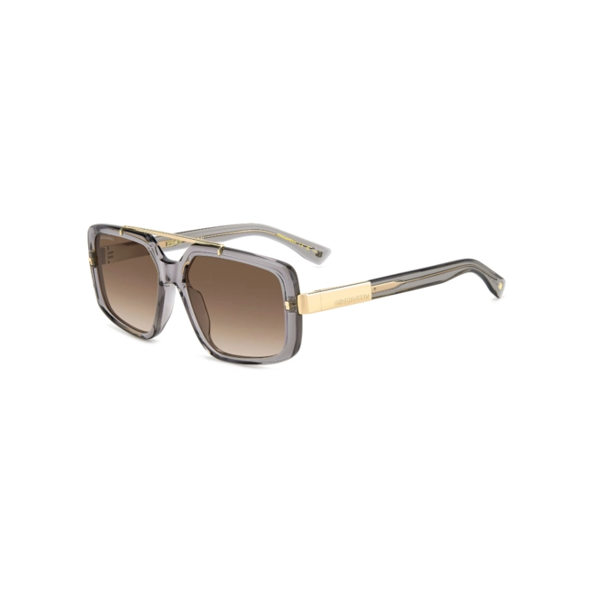 Óculos de Sol Dsquared2 D2 0120/S KB7 57HA Acetato Cinza com lentes na cor Marrom Mesclado 1