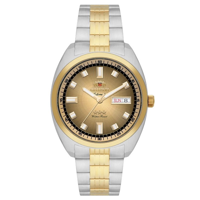Relógio Orient Automático Heritage 3 Estrelas - YN6TT004 C1SK Dourado 1