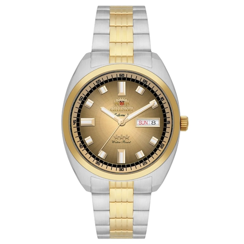 Relógio Orient Automático Heritage 3 Estrelas - YN6TT004 C1SK Dourado