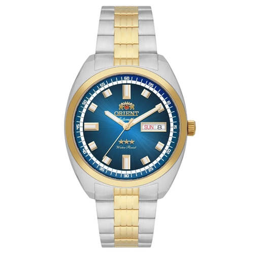 Relógio Orient Automático Heritage 3 Estrelas - YN6TT004 D1SK Azul