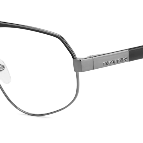 Óculos de Grau Dsquared2 D2 0121 V81 6014 Metal Rutênio Escuro