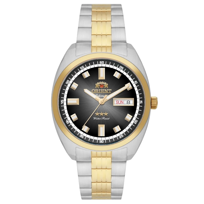 Relógio Orient Automático Heritage 3 Estrelas - YN6TT004 P1SK Preto 1