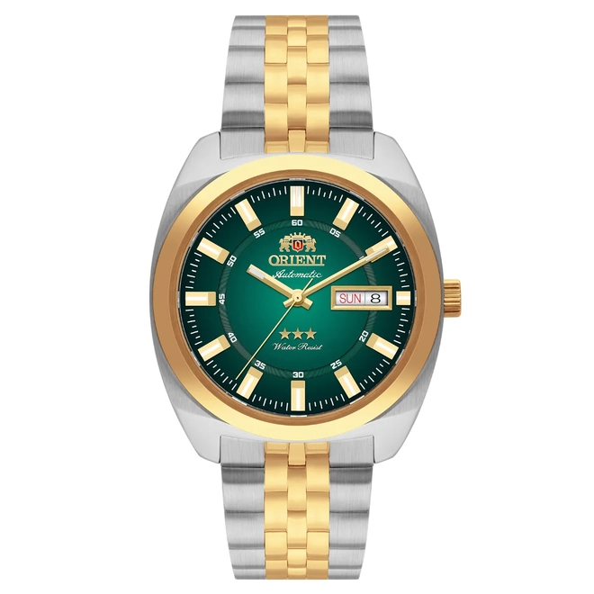 Relógio Orient Automático Heritage 3 Estrelas - YN6TT005 E1SK Verde 1