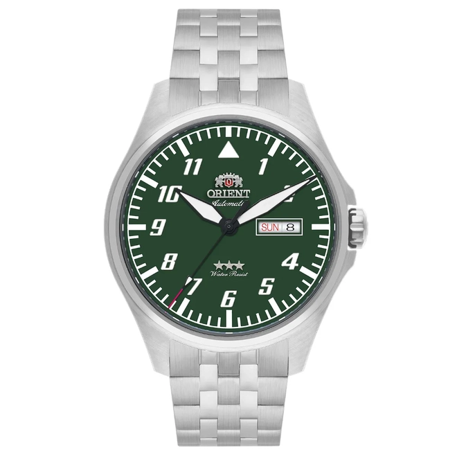 Relógio Orient Sport 3 Estrelas Automático - YN6SS010 E2SX Verde 1