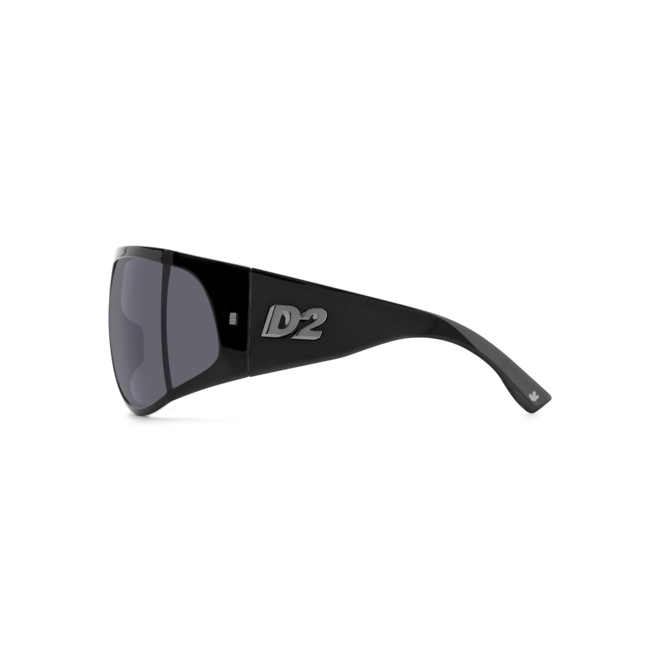 Óculos de Sol Dsquared2 D2 0124/S ANS 75IR Acetato Preto com lentes na cor Cinza 4