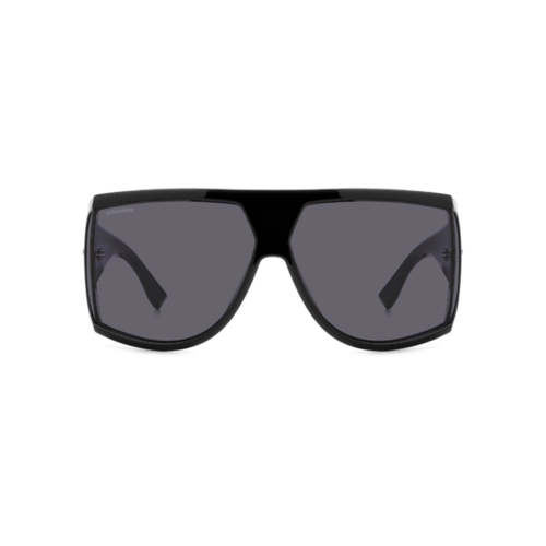 Óculos de Sol Dsquared2 D2 0124/S ANS 75IR Acetato Preto com lentes na cor Cinza