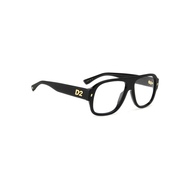 Óculos de Grau Dsquared2 D2 0125 807 5615 Acetato Preto 3