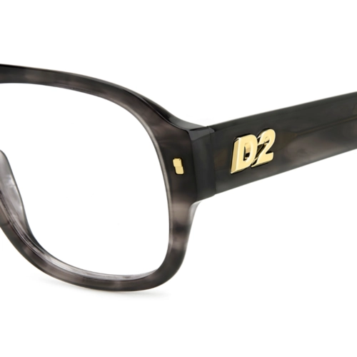 Óculos de Grau Dsquared2 D2 0125 2W8 5615 Acetato Cinza Mesclado