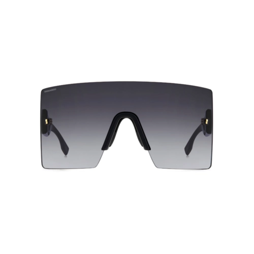 Óculos de Sol Dsquared2 D2 0126/S 807 999O Acetato Preto com lentes na cor Cinza Degradê