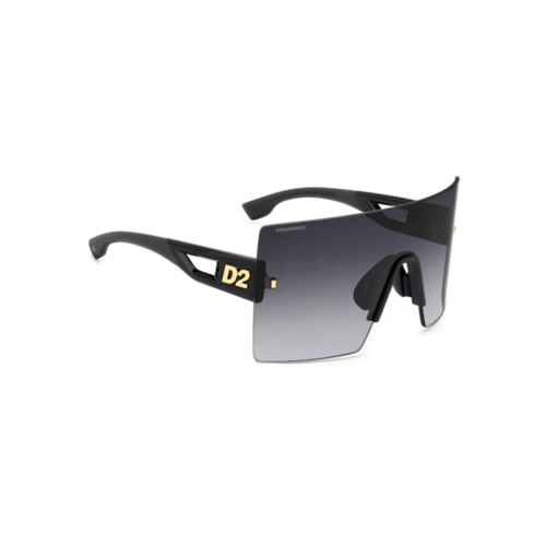 Óculos de Sol Dsquared2 D2 0126/S 807 999O Acetato Preto com lentes na cor Cinza Degradê