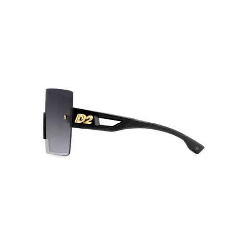 Óculos de Sol Dsquared2 D2 0126/S 807 999O Acetato Preto com lentes na cor Cinza Degradê