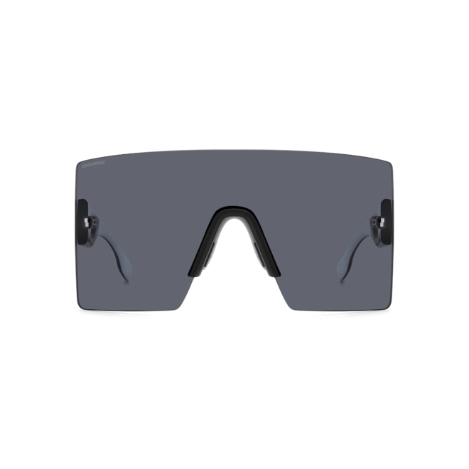 Óculos de Sol Dsquared2 D2 0126/S 80S 99IR Acetato Preto e Branco com lentes na cor Cinza 2