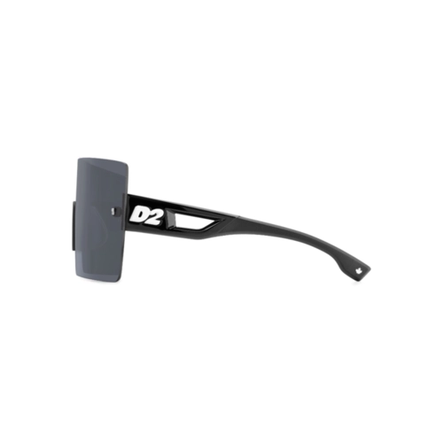 Óculos de Sol Dsquared2 D2 0126/S 80S 99IR Acetato Preto e Branco com lentes na cor Cinza