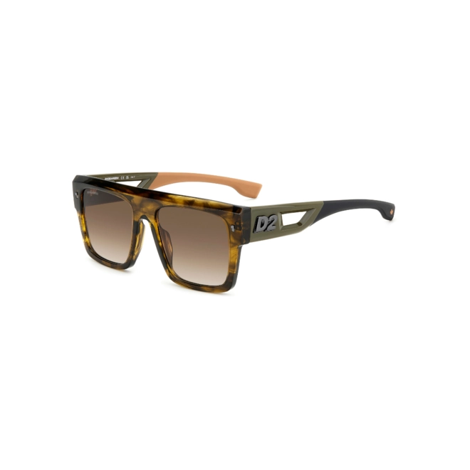 Óculos de Sol Dsquared2 D2 0127/S 6AK 56HA Acetato Marrom Mesclado com lentes na cor Marrom Degradê 1