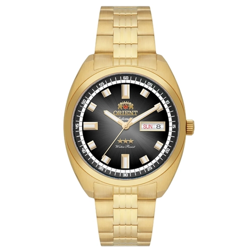 Relógio Orient Automático Heritage 3 Estrelas - YN6GG004 P1KX Preto