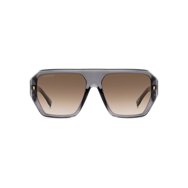 Óculos de Sol Dsquared2 D2 0128/S KB7 58HA Acetato Cinza Transparente com lentes na cor Marrom Degradê 2