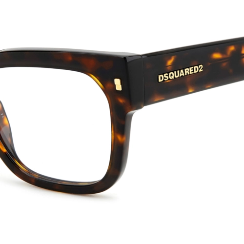 Óculos de Grau Dsquared2 D2 0129 86 5121 Acetato Marrom Mesclado