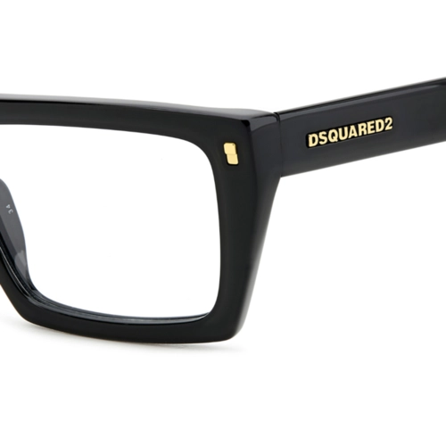 Óculos de Grau Dsquared2 D2 0130 807 5419 Acetato Preto