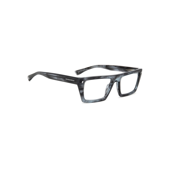 Óculos de Grau Dsquared2 D2 0130 2W8 5419 Acetato Cinza Mesclado 3