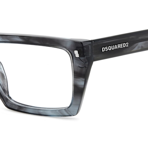 Óculos de Grau Dsquared2 D2 0130 2W8 5419 Acetato Cinza Mesclado