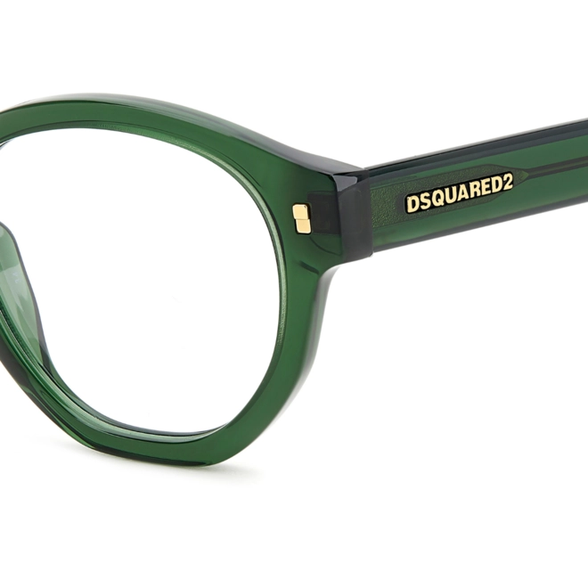Óculos de Grau Dsquared2 D2 0131 1ED 5020 Acetato Verde 4