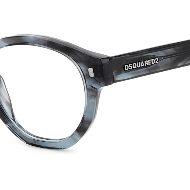 Óculos de Grau Dsquared2 D2 0131 2W8 5020 Acetato Cinza Mesclado 4