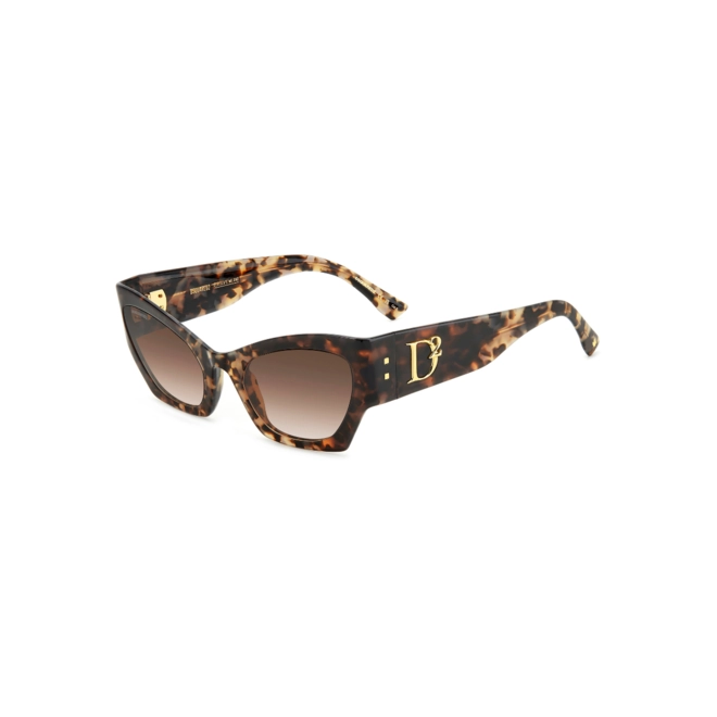Óculos de Sol Dsquared2 D2 0132/S ACI 55HA Acetato Marrom Mesclado com lentes na cor Marrom Degradê 1